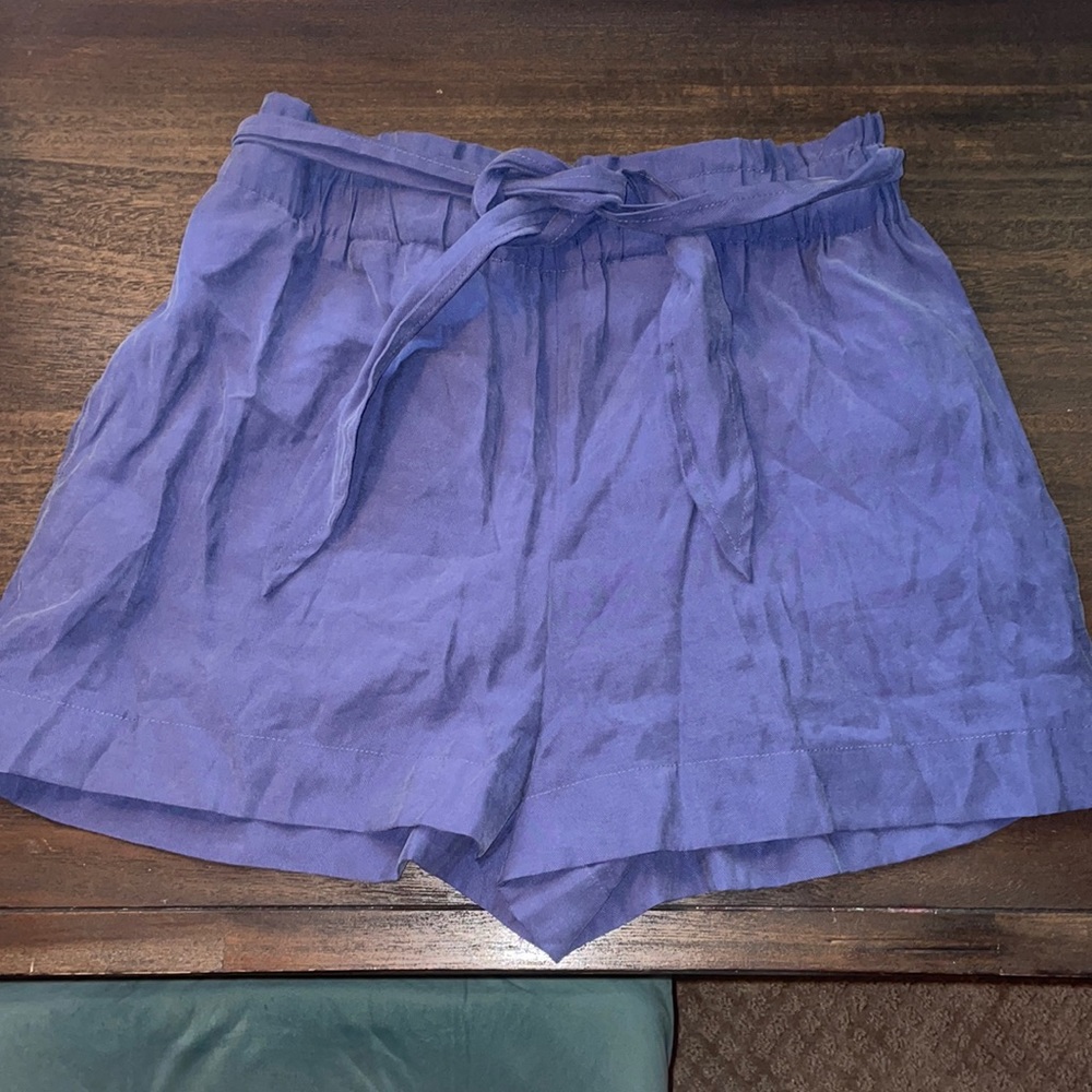 BCBG Paperbag blue shorts